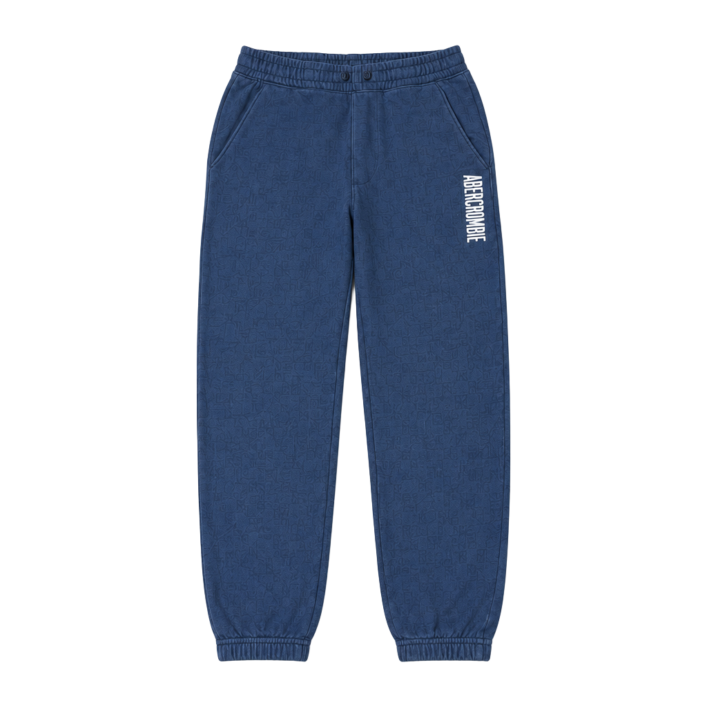 abercrombie kids Sweatpants Size 9/10 Navy Blue Logo Joggers 1