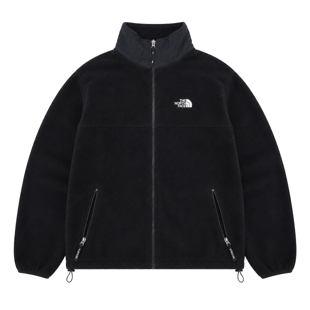 The North Face Black Full Zip Fleece Jacket Men's Size XL 1