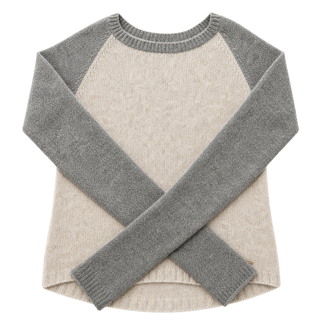 Hollister California Two-Toned Metallic Shimmer Raglan Knit Sweater 1