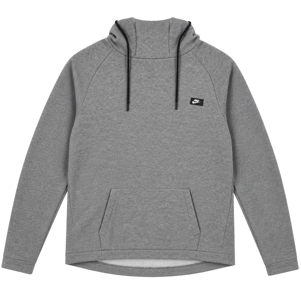 Nike Men's Gray Modern French Terry Pullover Hoodie Size Medium 1