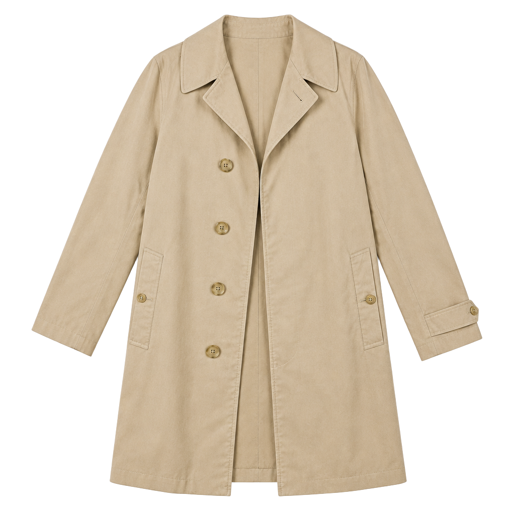 Men's Large Burberrys Hector Powe Vintage Trench Coat Plaid Lined 1