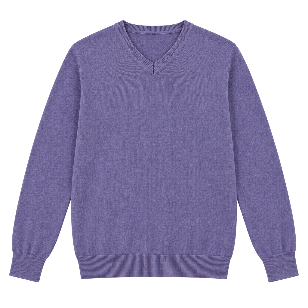 Men's Banana Republic V-Neck Silk Cashmere Sweater Size M Lavender Purple 1
