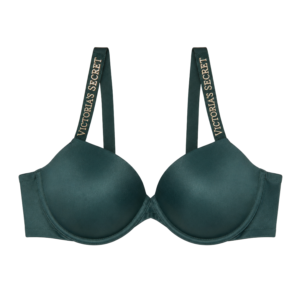 Victoria's Secret Very Sexy Shine Strap Push-Up Bra 40C Dark Green 1
