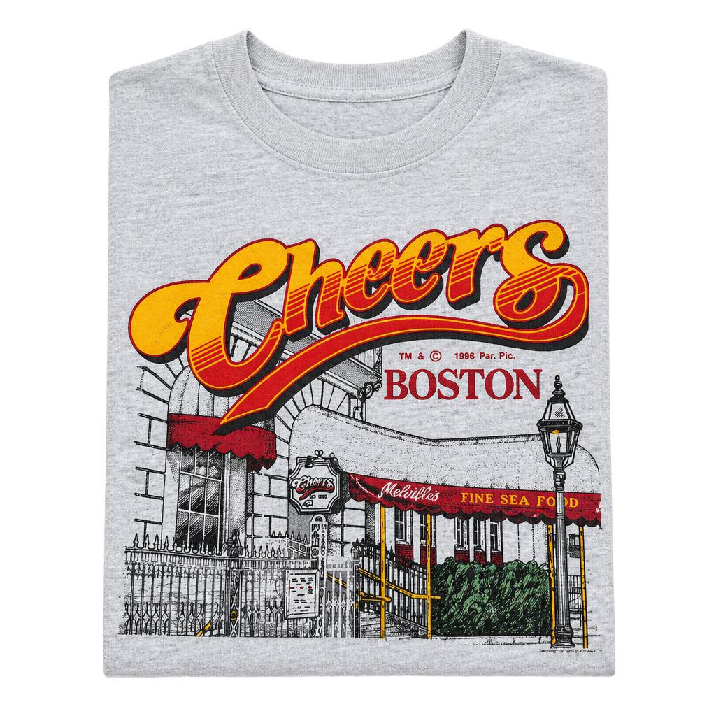 Tennessee River Gold Cheers Boston T-Shirt Size M Gray Vintage 1