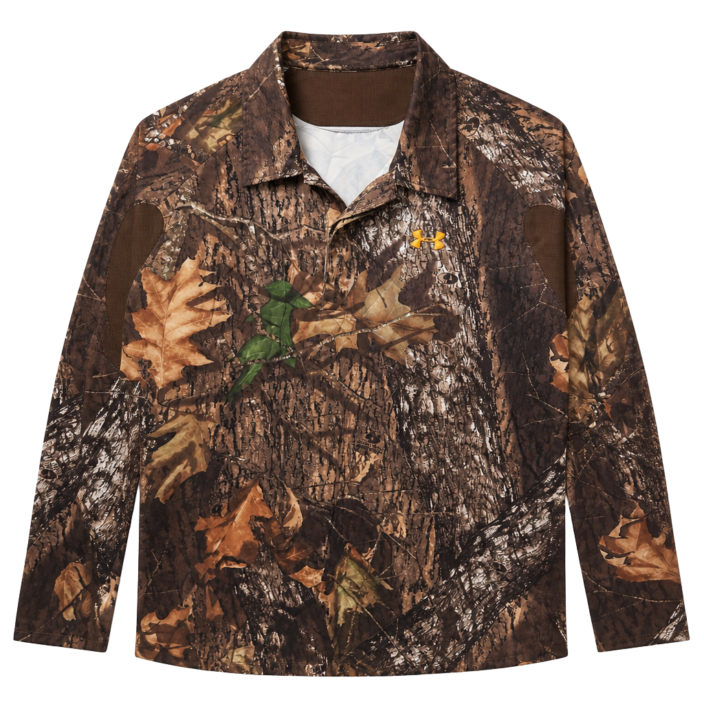 Under Armour Long Sleeve Camo Hunting Button Shirt Size 3XL 1