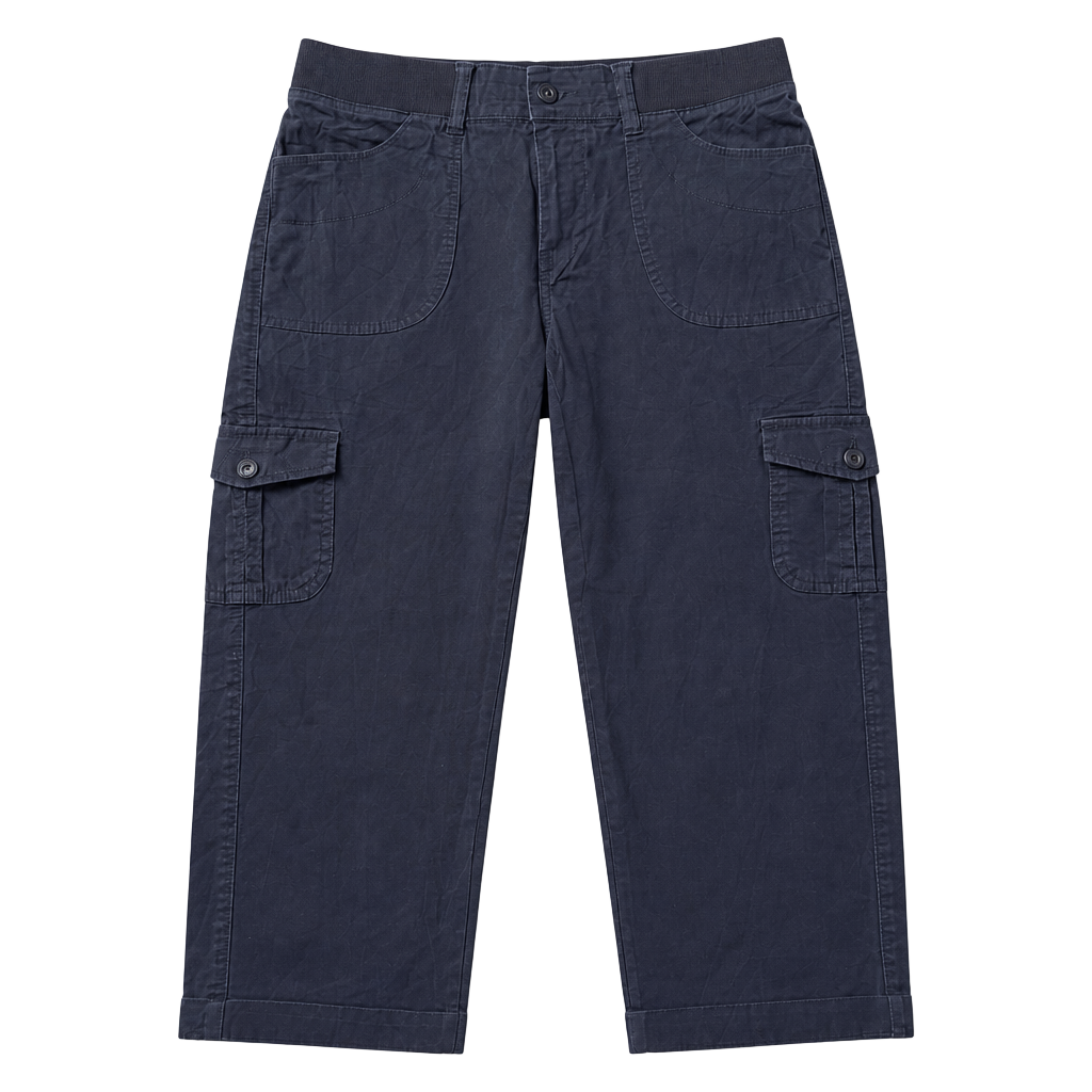Lee Relaxed Fit Mid Rise Black Cargo Pants 1