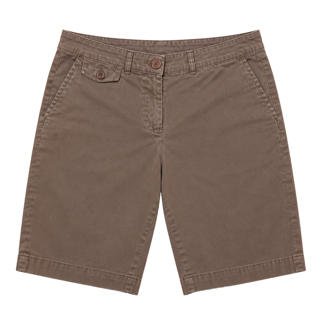 Talbots Petites Brown Chino Bermuda Shorts Size 4P 1