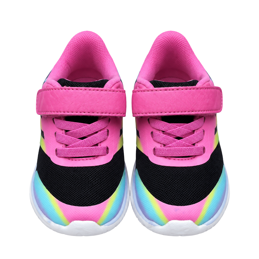 Athletic Works Toddler Girl Mesh Jogger Sneakers Size 7 Black Pink 1