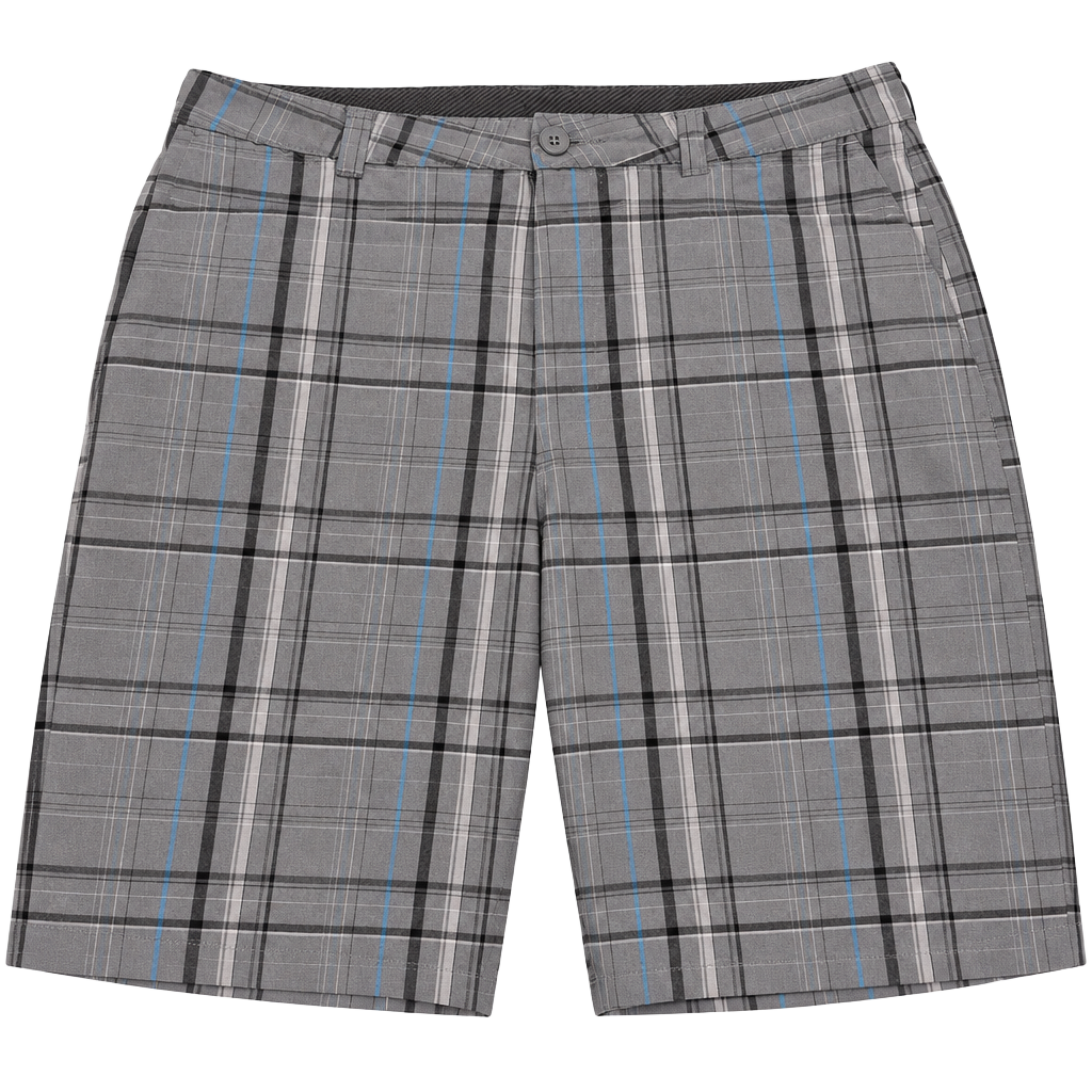 O'Neill Plaid Shorts Size 34 Gray 1