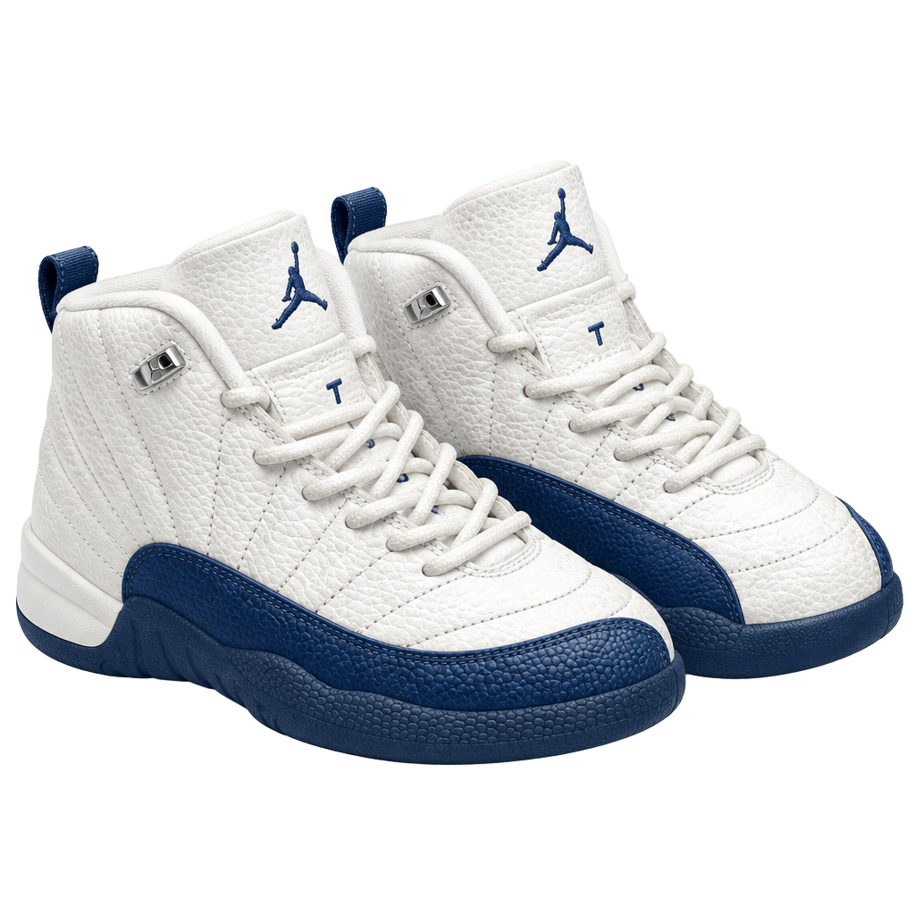 Jordan 12 Retro PS Size 2Y White French Blue 1