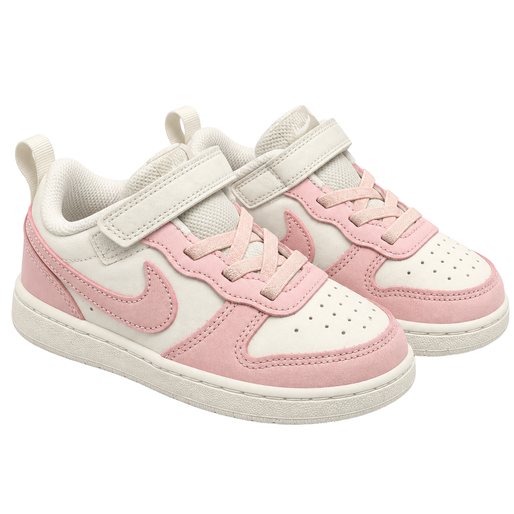 Nike Court Borough Low 2 Size 10C White Pink Foam Sneakers 1