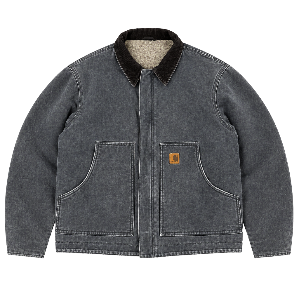 Vintage Carhartt J14 PTL Detroit Jacket Size Large Faded - large 1