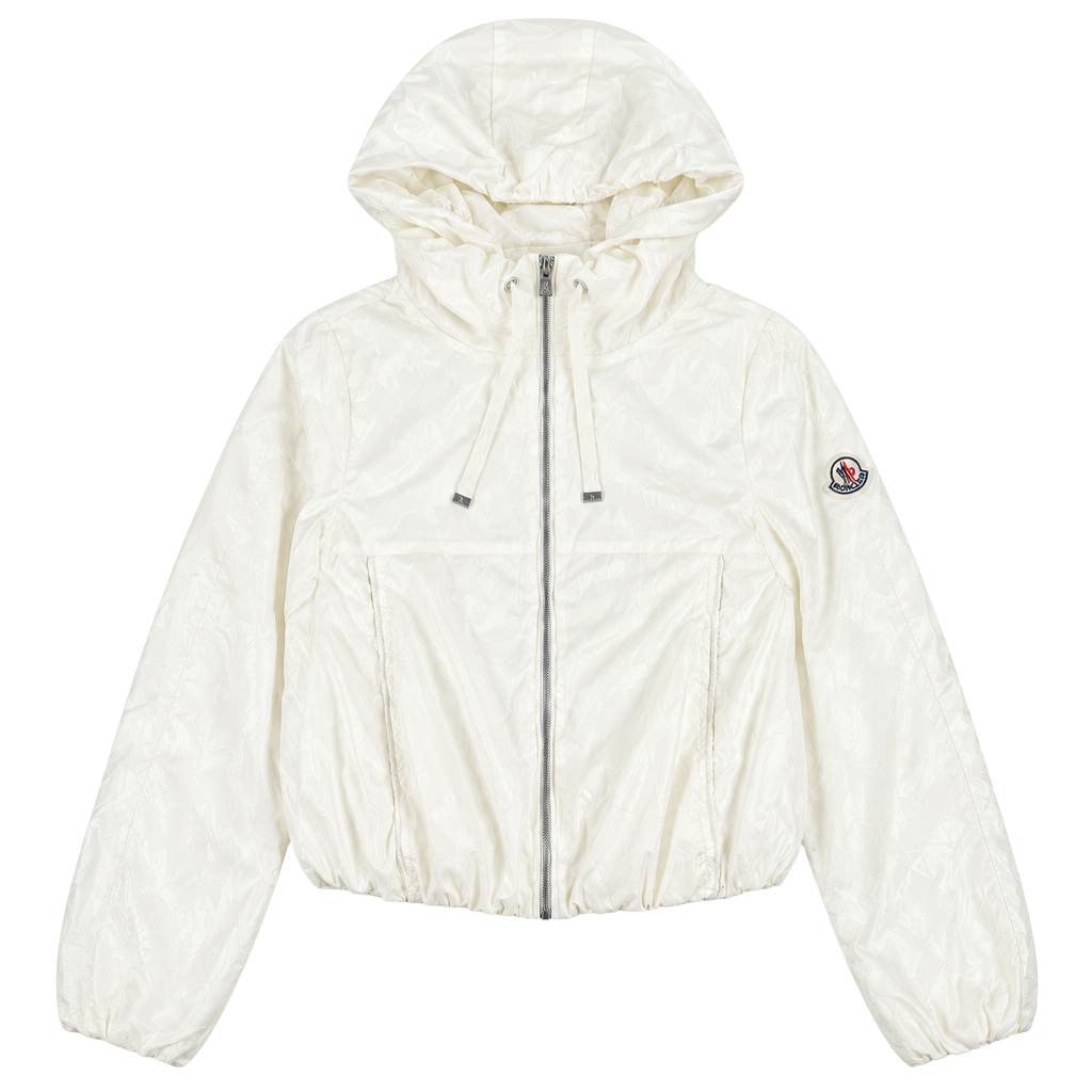 Moncler White Hooded Jacket Size S - Cotton Zip Up Hoodie 1