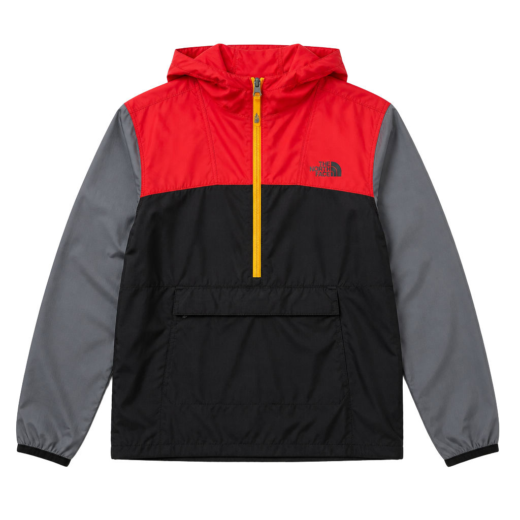The North Face Boys Fanorak Windbreaker Hooded Pullover Jacket 1