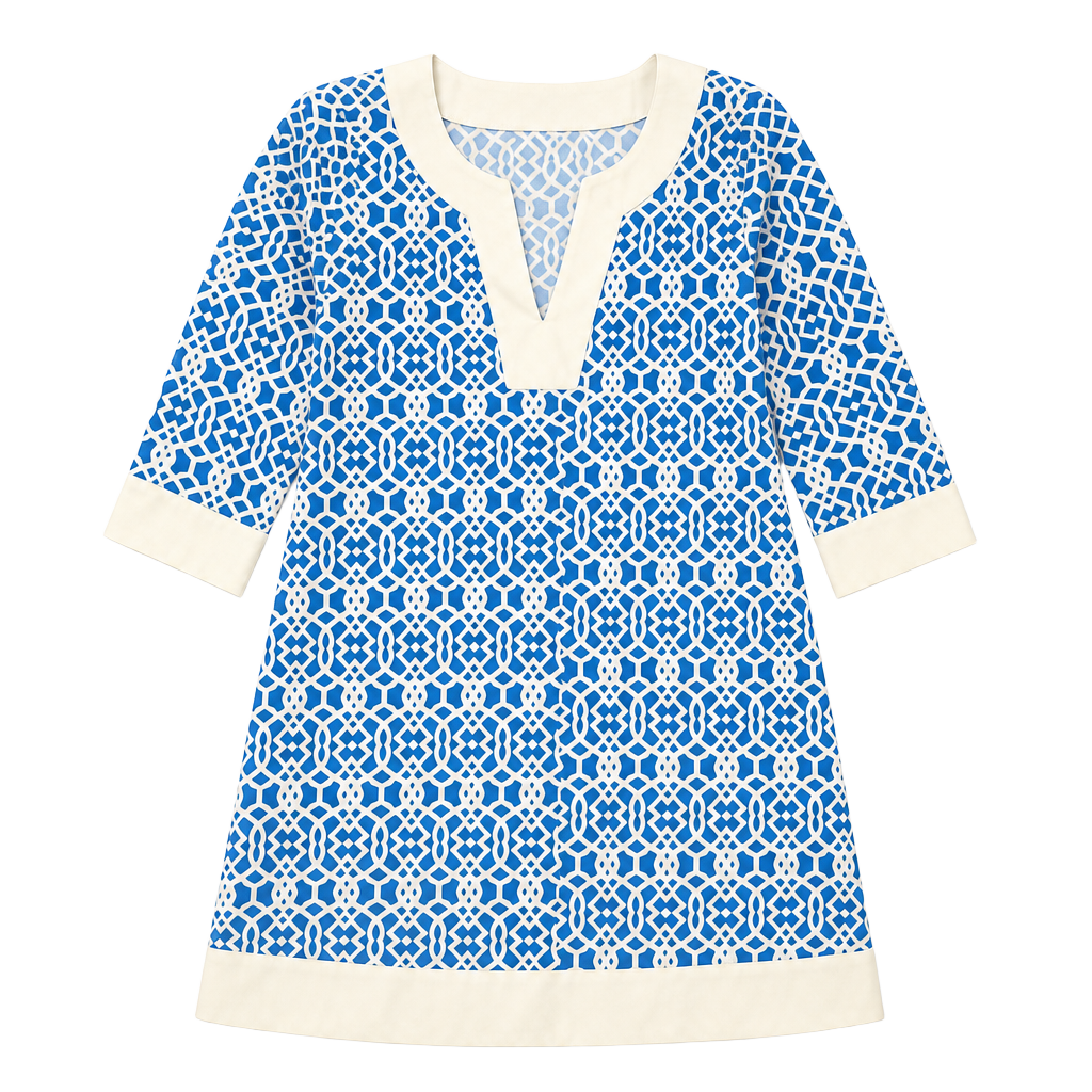Jude Connally Geo Print Tunic Dress - Small 1