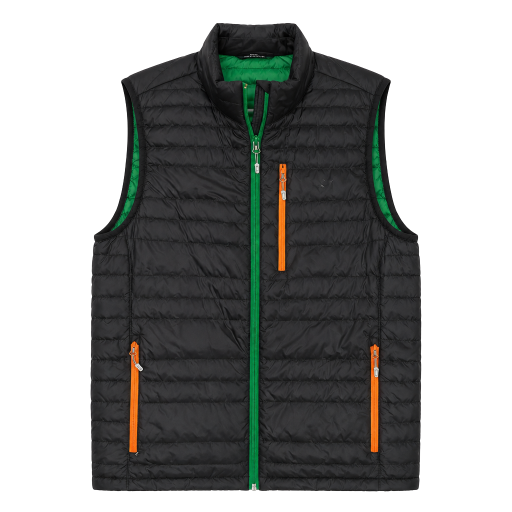 Hexa Custom Black Puffer Vest Size M 1