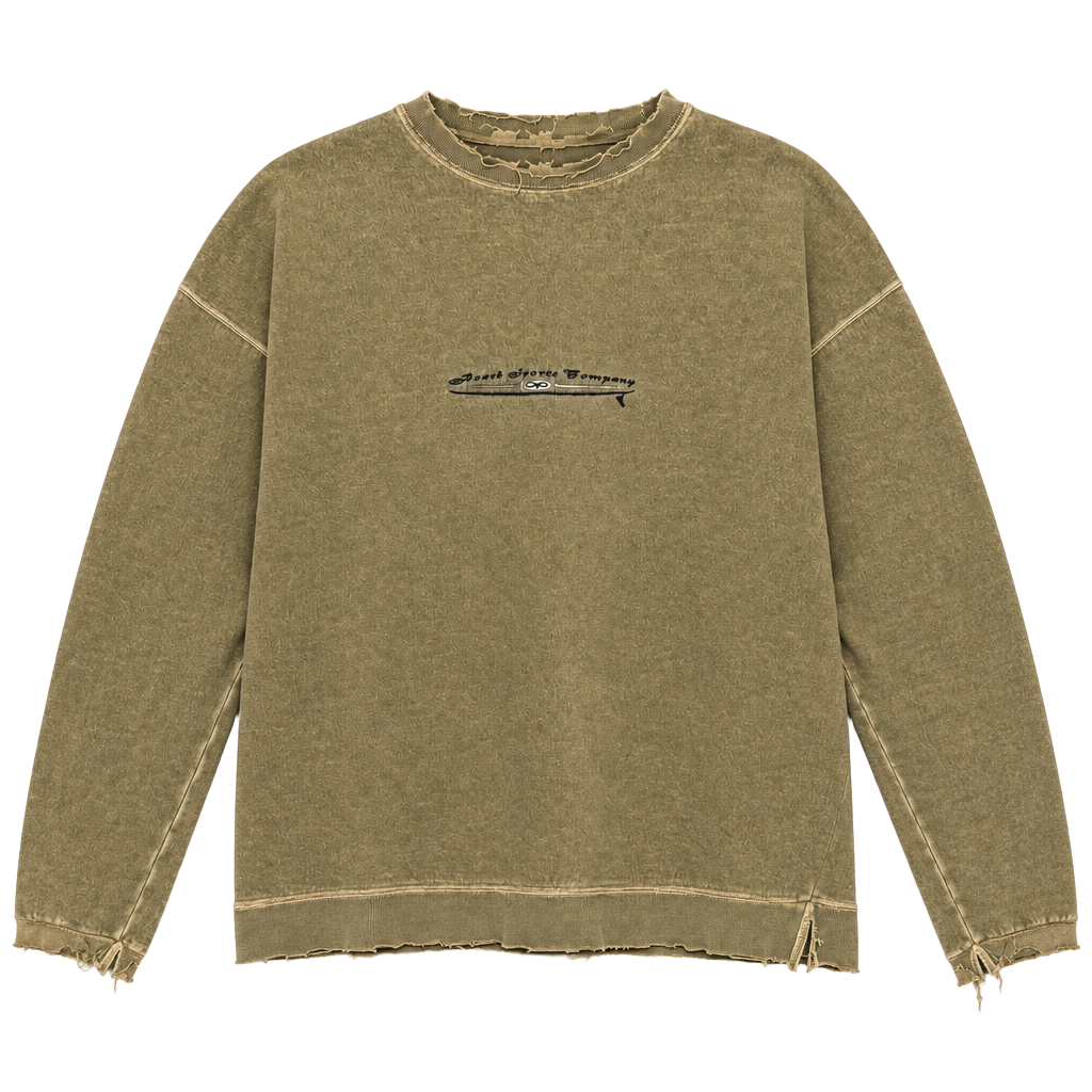 Ocean Pacific Board Sports Company Distressed Sweatshirt size Large 1