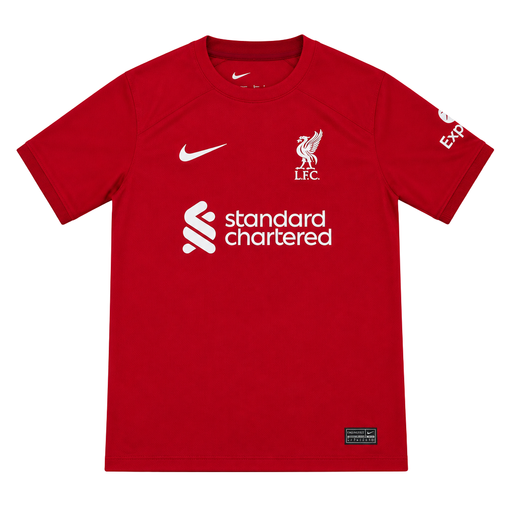 Nike Liverpool FC Home Soccer Jersey Kids Size L Red Dri-Fit 1