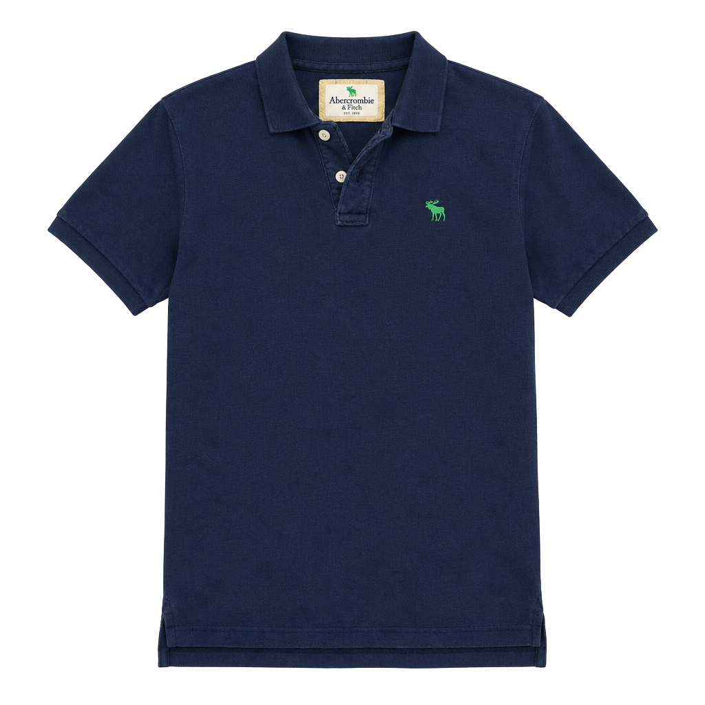 Vintage 90s Abercrombie Muscle Polo Size L Blue 1