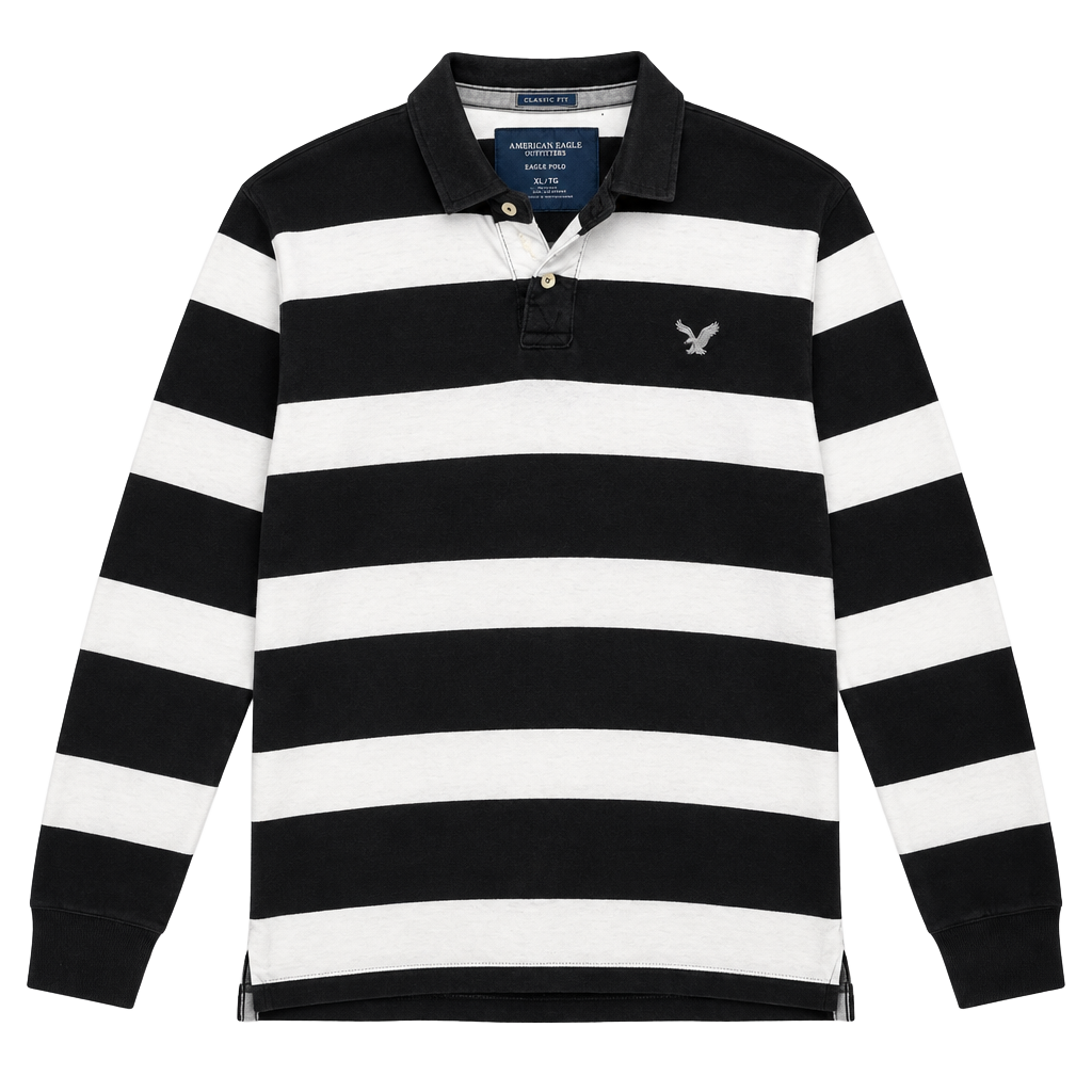 American Eagle Outfitters Eagle Polo Size XL Long Sleeve 1