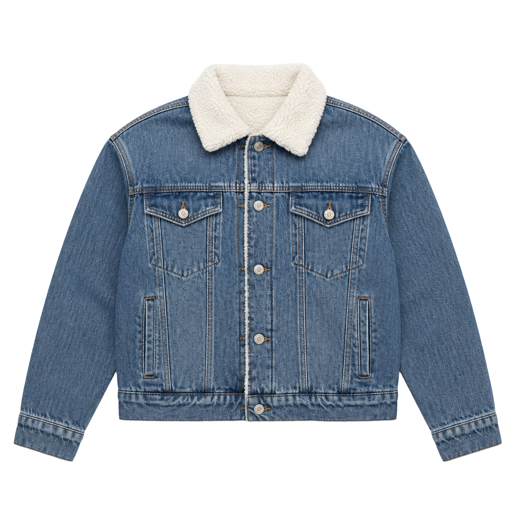 Forever 21 Sherpa-Lined Denim Trucker Jacket 1