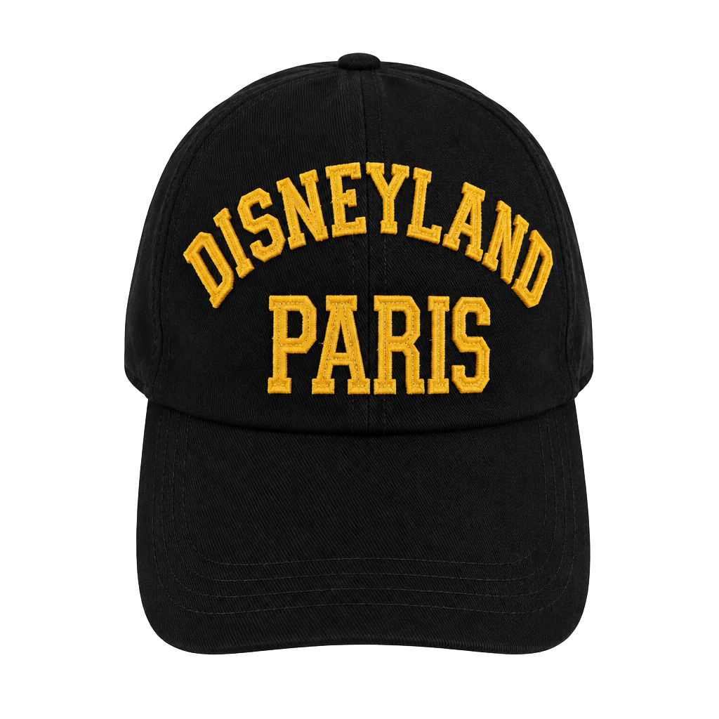 Disney Disneyland Paris 92 Black And Yellow Baseball Cap 1