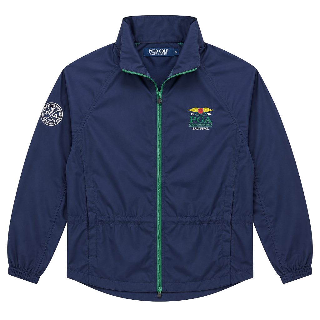 Polo Golf Ralph Lauren Windbreaker Jacket Size M 2016 PGA Championship Navy 1