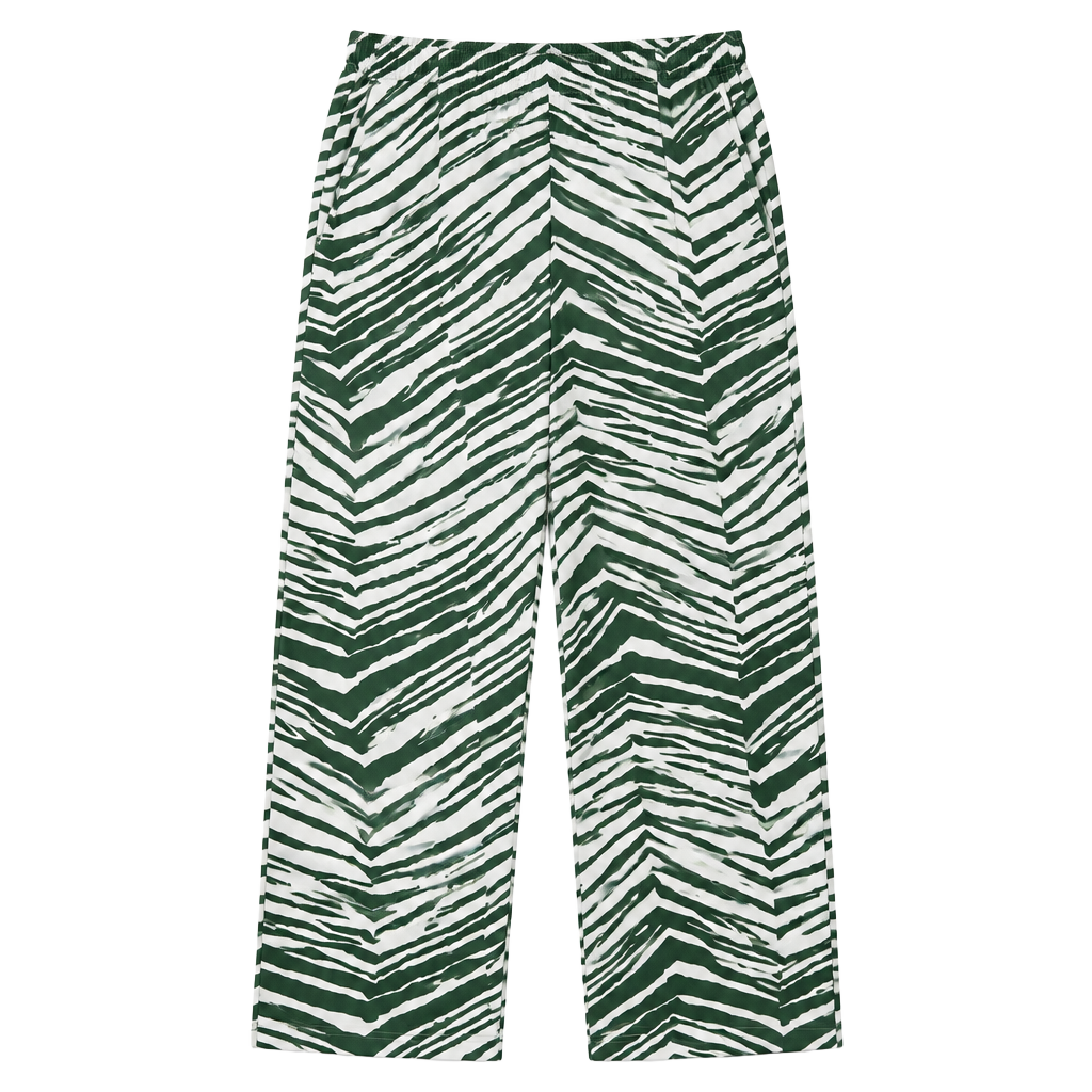 Zubaz Philadelphia Eagles Zebra Lounge Pants Green White 1