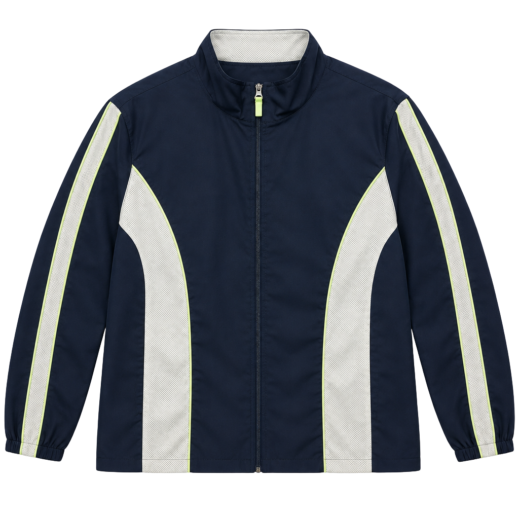 Danskin Now Active Jacket Women’s 2X 18W-20W Navy Mesh Panel Windbreaker 1