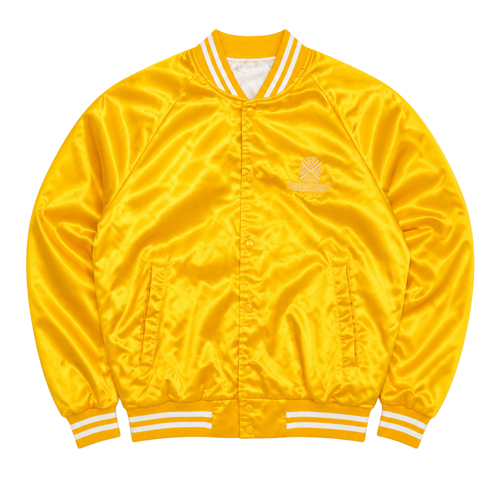 Vintage 1987 Pan Am Games Indianapolis Hartwell Yellow Bomber Jacket Medium 1