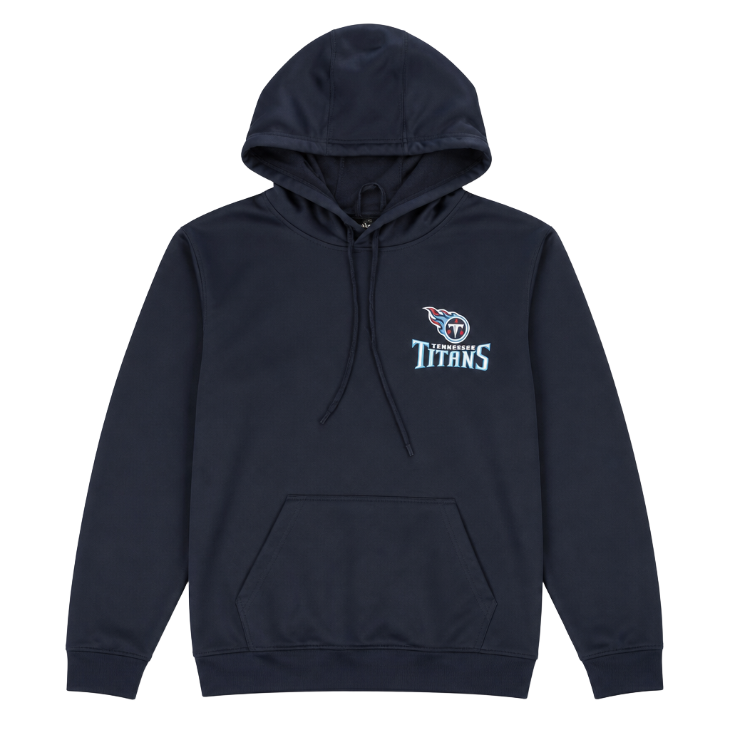 Dunbrooke Tennessee Titans Navy Blue Pullover Hoodie Sweatshirt Size Medium 1