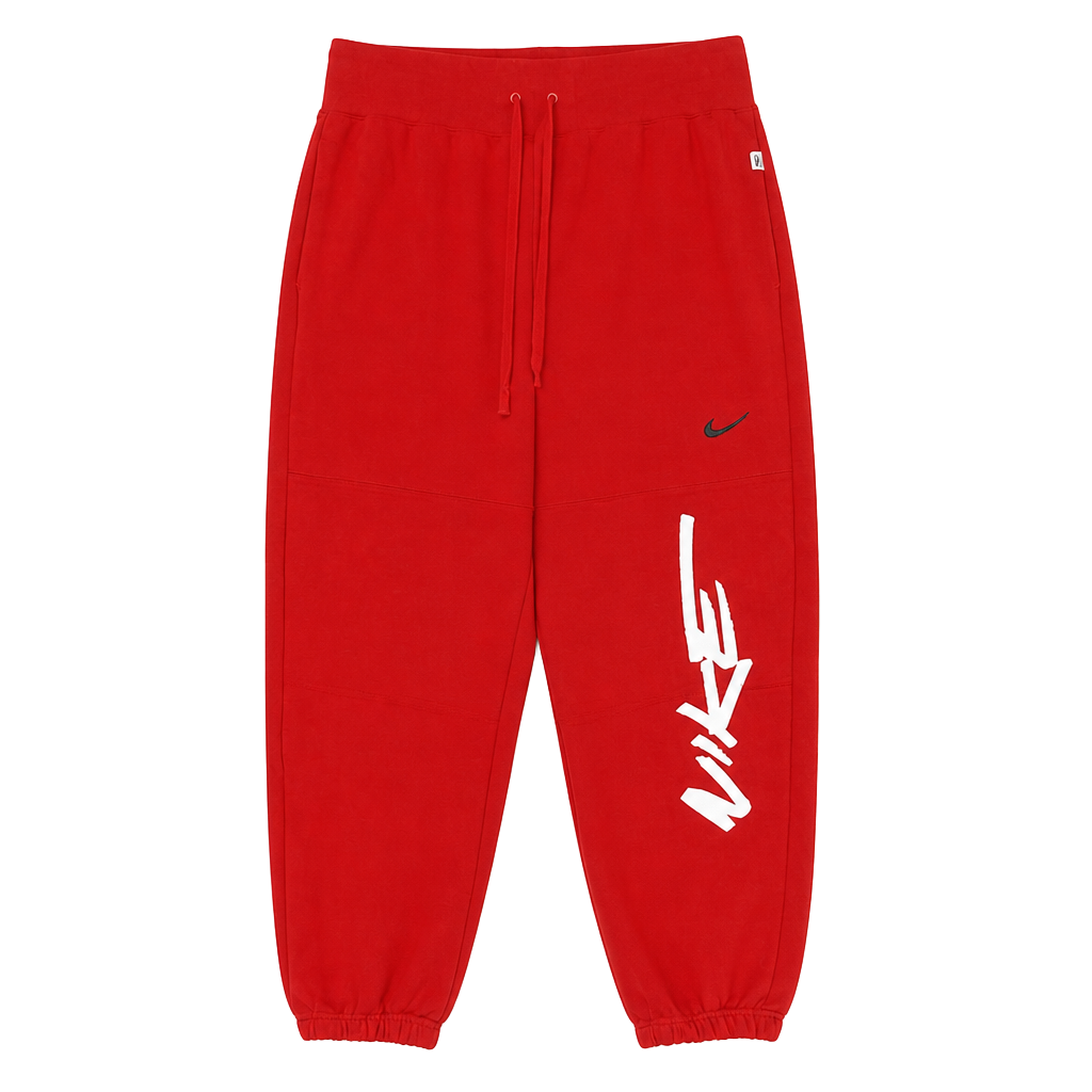Nike Sportswear Red Graphic Fleece Jogger Sweatpants 1