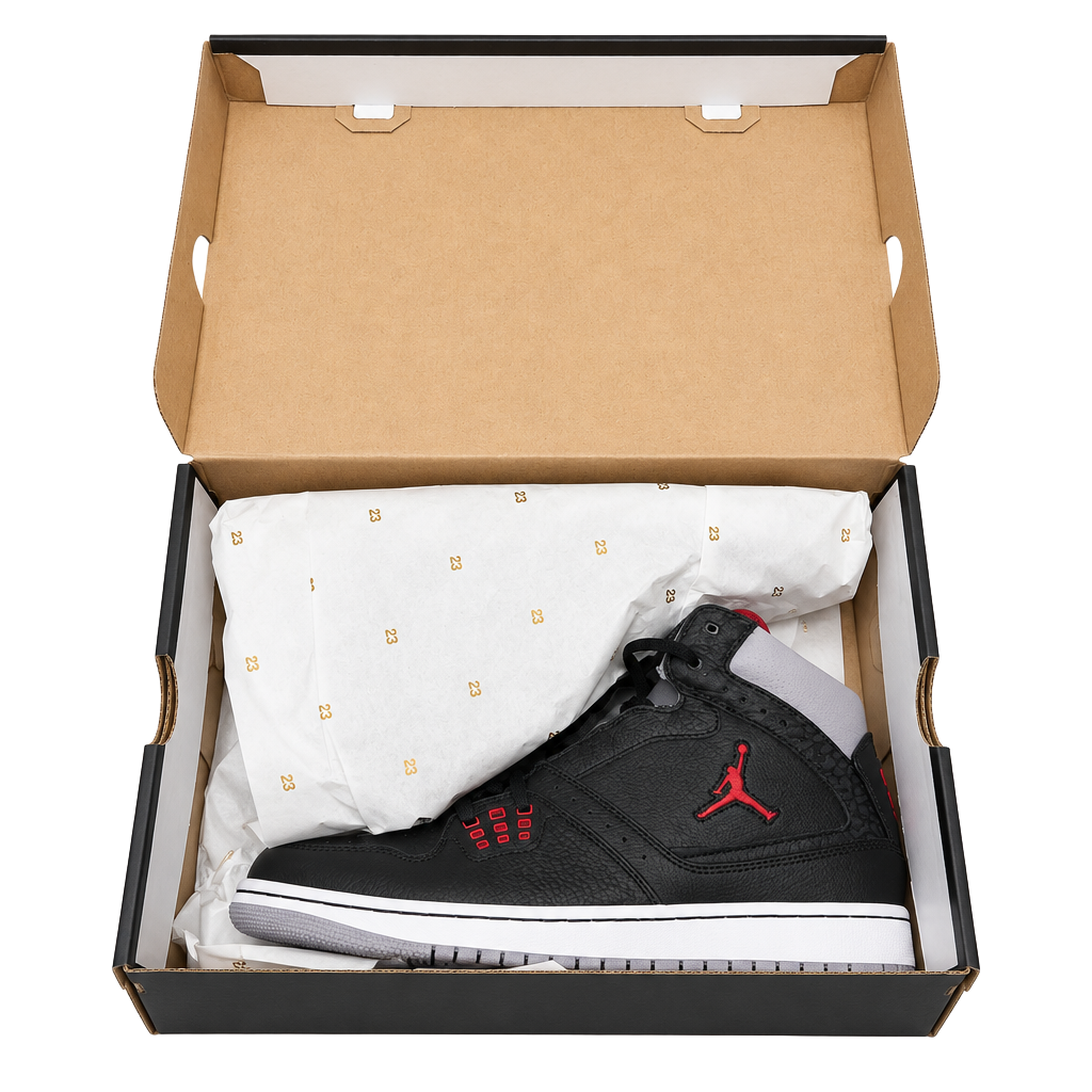 Jordan Jordan 1 Flight Size 10 Black Varsity Red-Cement Grey 1