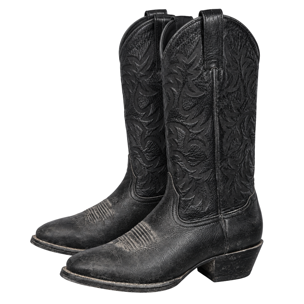 Ariat Heritage Western Boots Black Leather 1