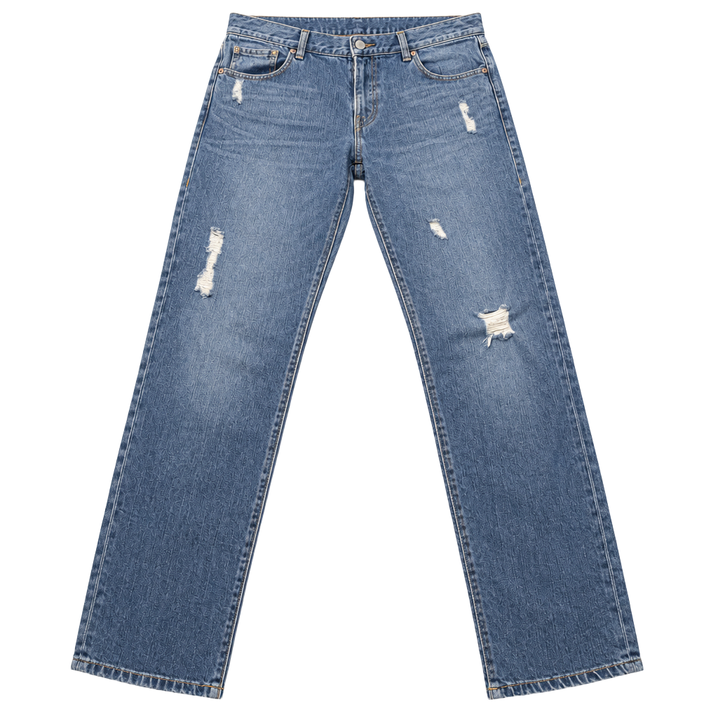 Cabi Slim Boyfriend Jeans Size 8 Distressed Blue Denim 1