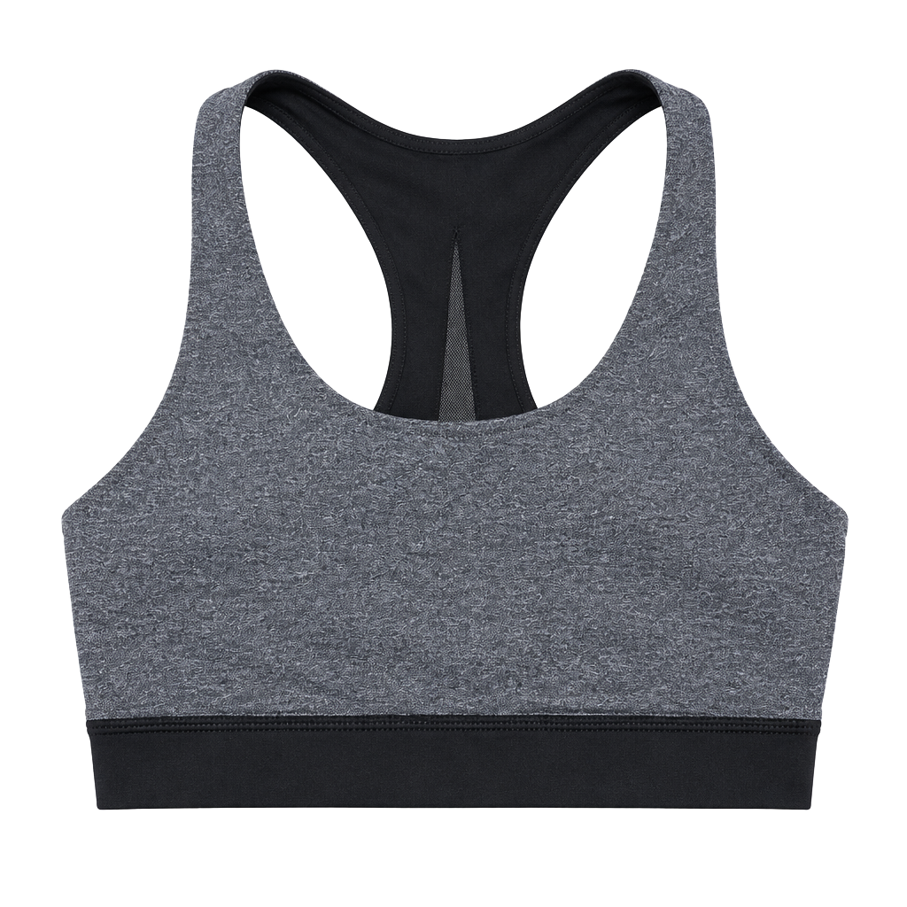 Lululemon Invigorate Mesh Back Bra Grey Black Workout Sports Bra 1