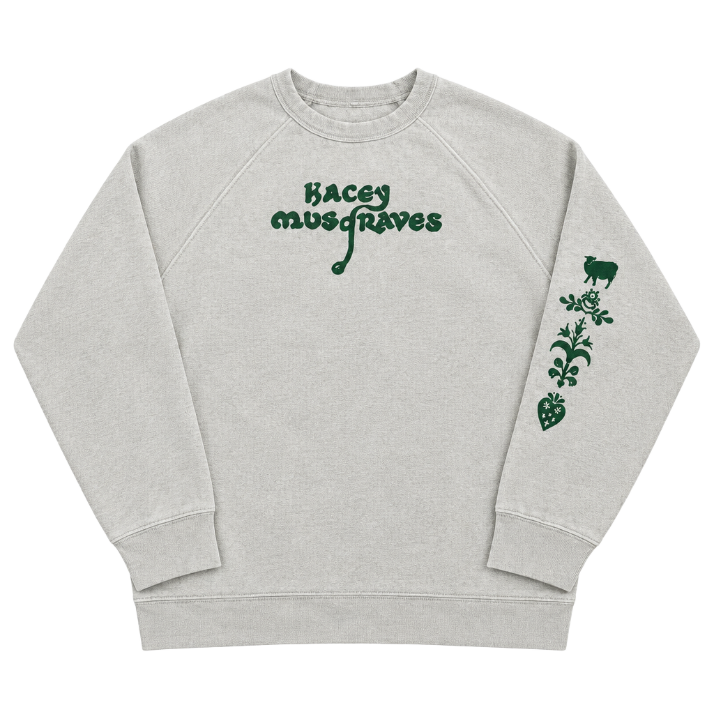 Kacey Musgraves Crewneck Sweatshirt Size 2X Large Green Graphic Music 1