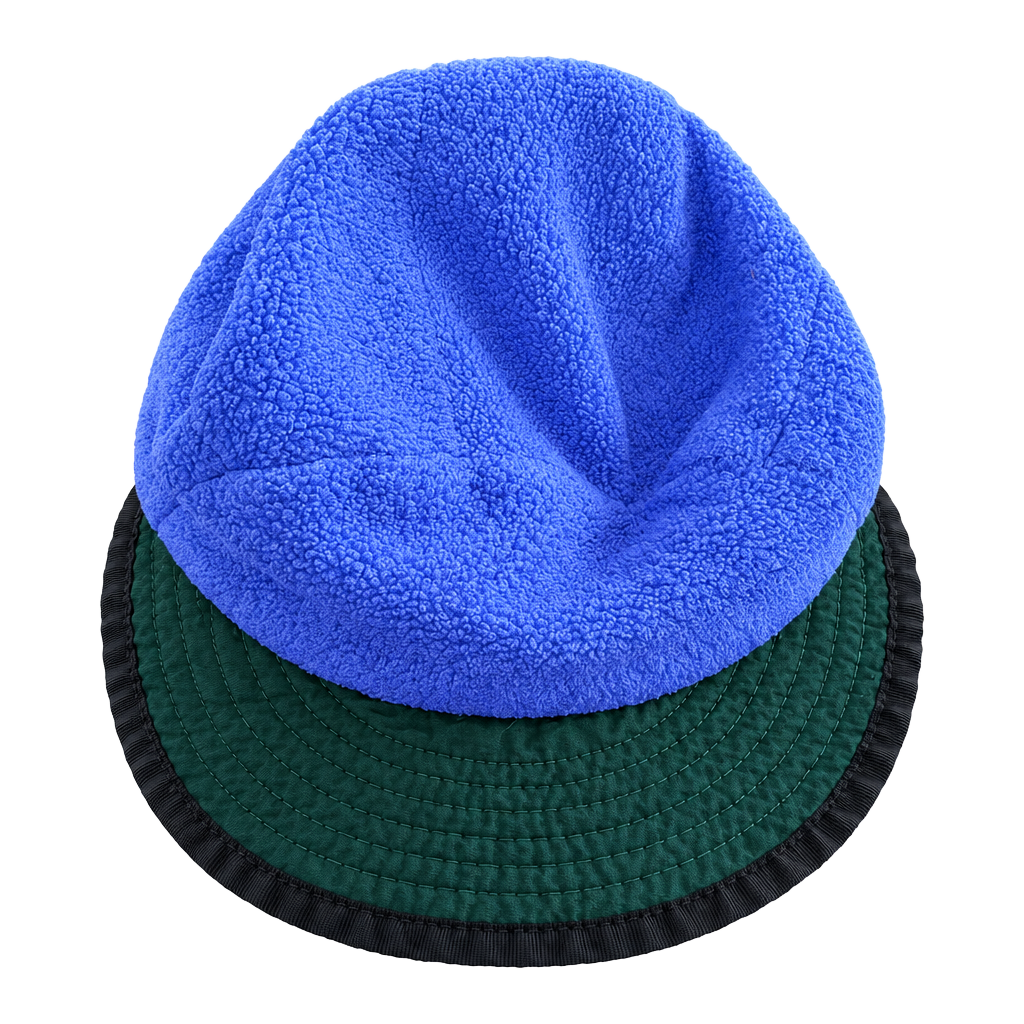 Patagonia Synchilla Duckbill Hat Size L Purple Green Fleece Cap Vintage 1