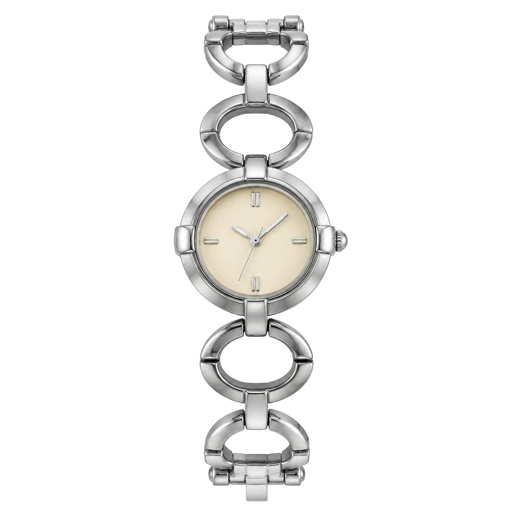 Avon Silver Tone Link Bracelet Quartz Analog Watch 1