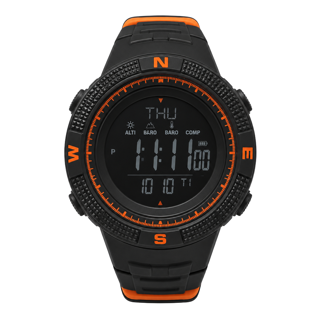 Activa Digital Sport Watch Black Orange Outdoor 1