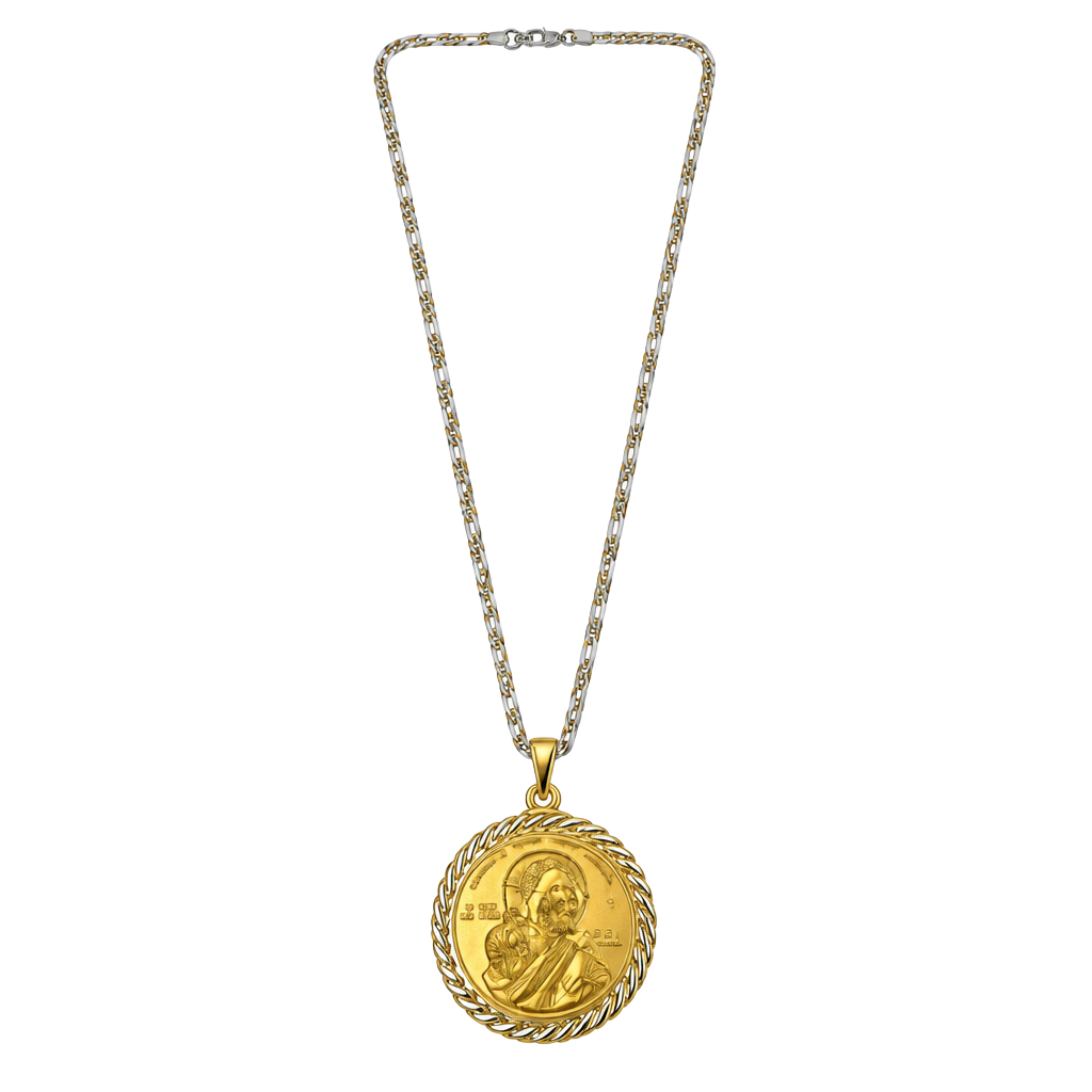 American Indian Relief Council 2011 Coin Necklace 20 Gold Tone 1