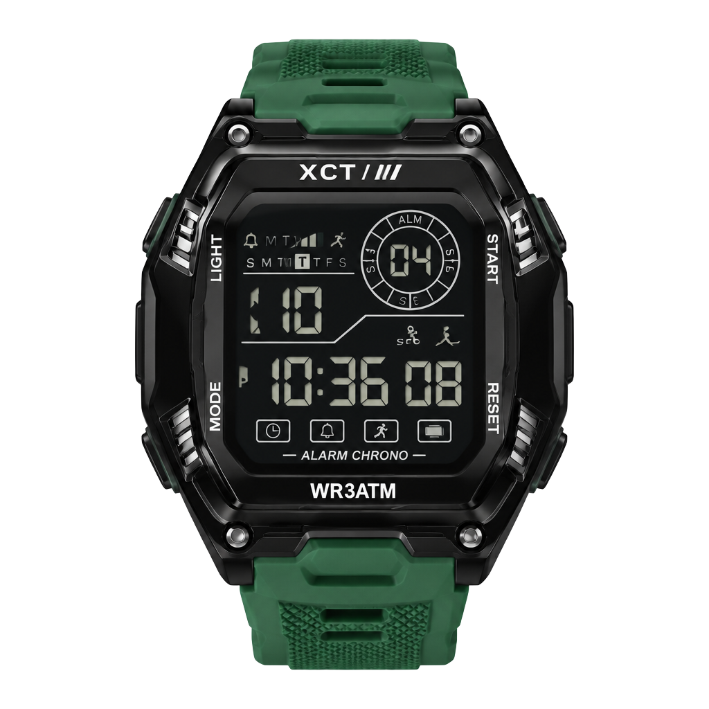 Activa X Invicta ACW8130-003 Mens Digital Sport Watch 46mm Army Green 1
