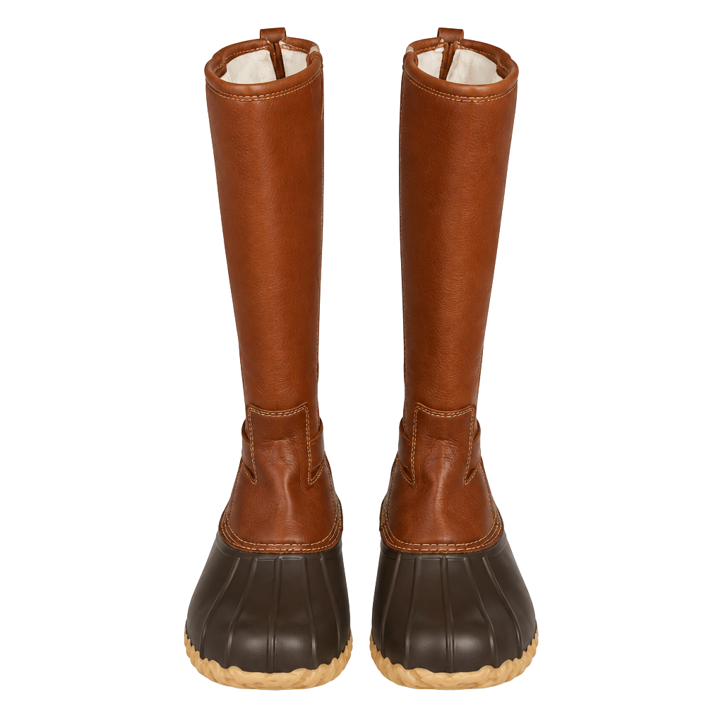 Outwoods kids Duck Boots Tall Brown Winter Boots 1