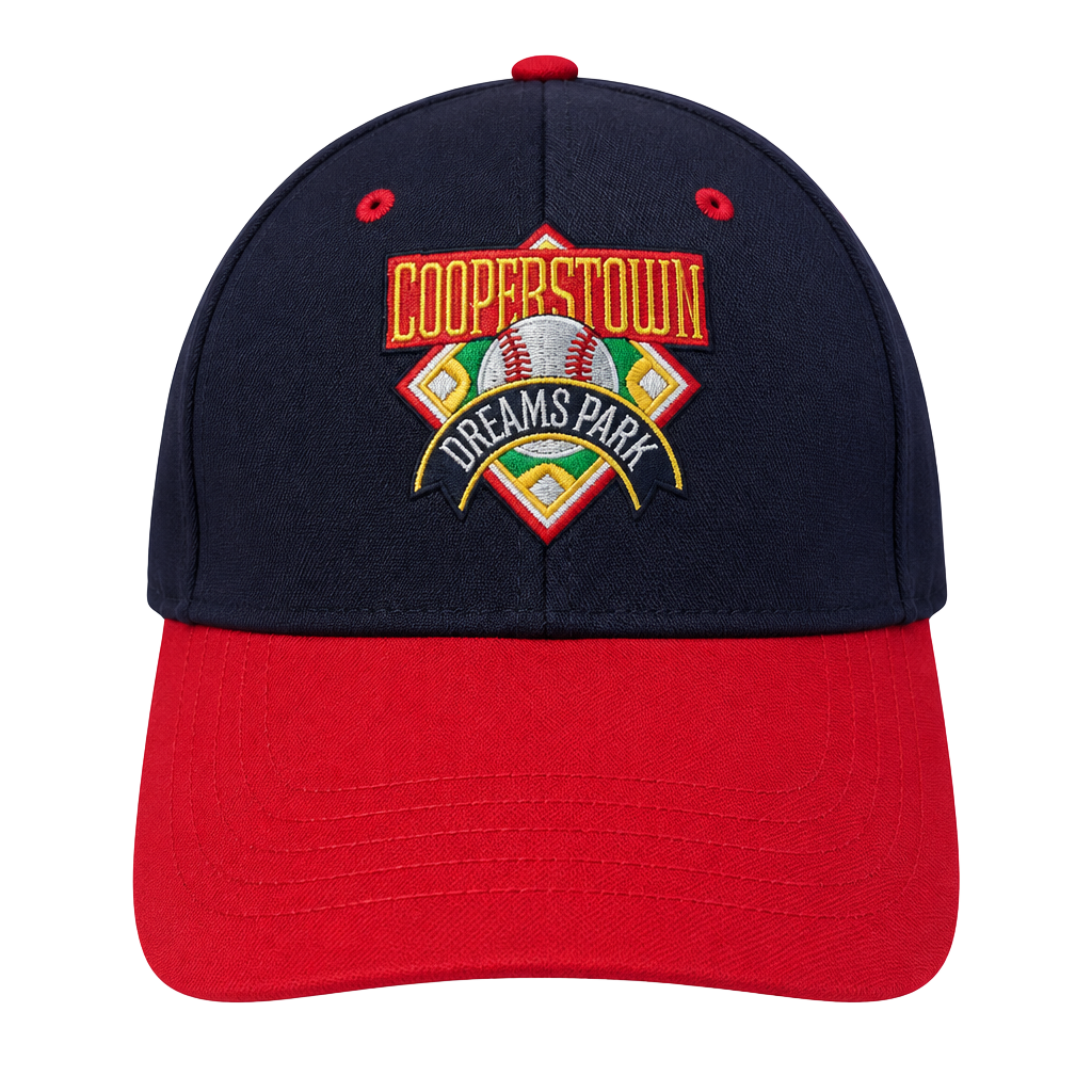 MLB Cooperstown Dreams Park Baseball Cap Hat Blue / Red Adjustable Authentic 1