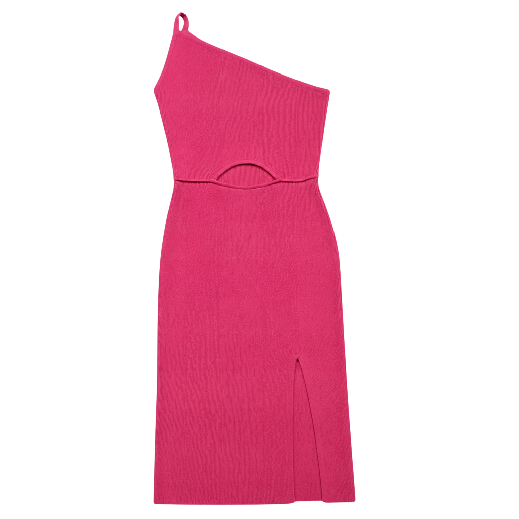 Petal and Pup Women's Stassie Sweater Dress Fuscia Pink S 1