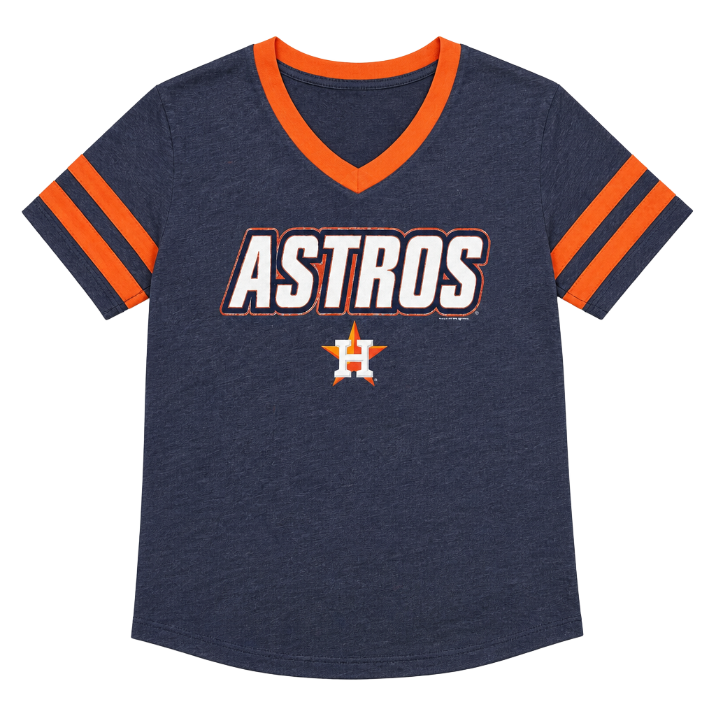 Houston Astros G-III 4Her by Carl Banks Women's Off-Season Oversized Top - Navy, 1