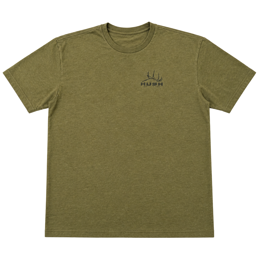Hush Hunt Fish T-Shirt Size XL Green Graphic Tee 1