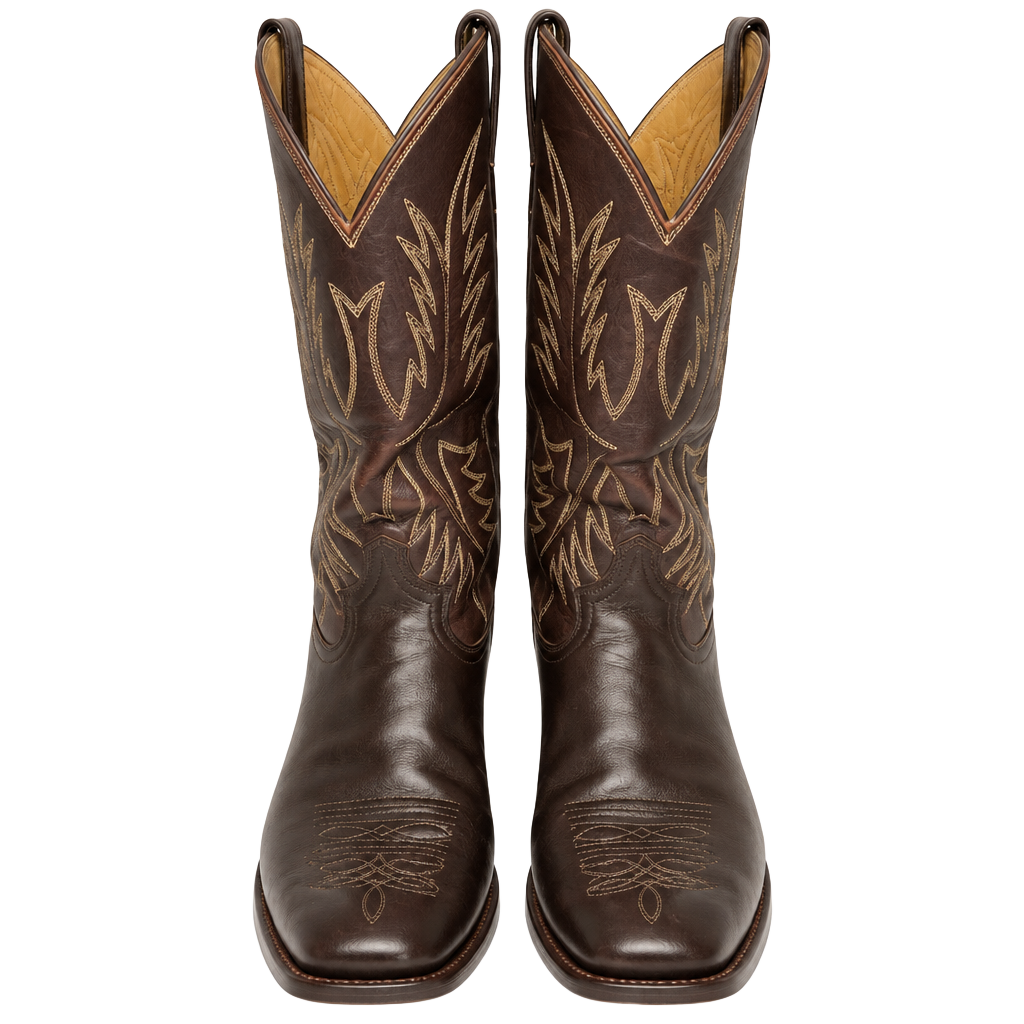 Vintage Justin Men's Brown Leather Western Cowboy Boots Size 10 D Style 5404 1