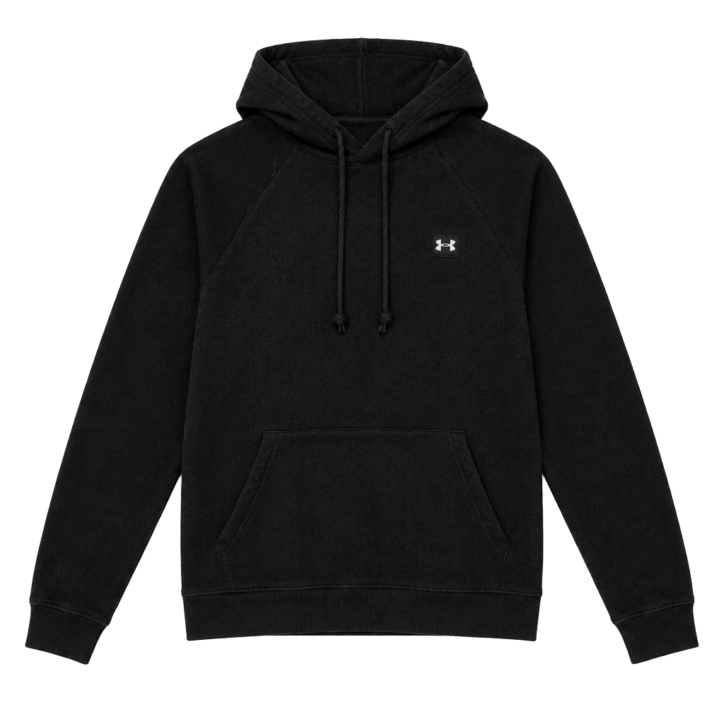Under Armour Hoodie Size MD Black Pullover Fleece 1