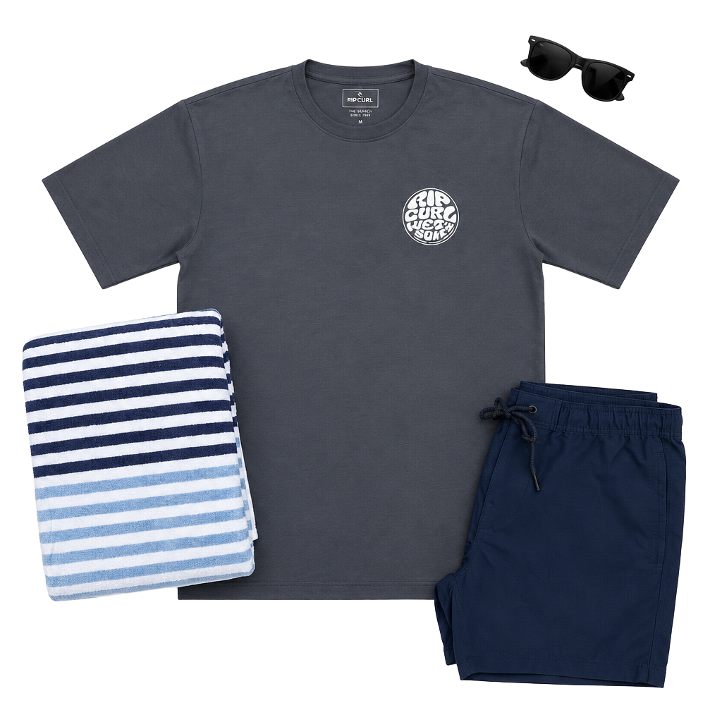 Rip Curl Slate Gray Long Sleeve Rash Guard 1